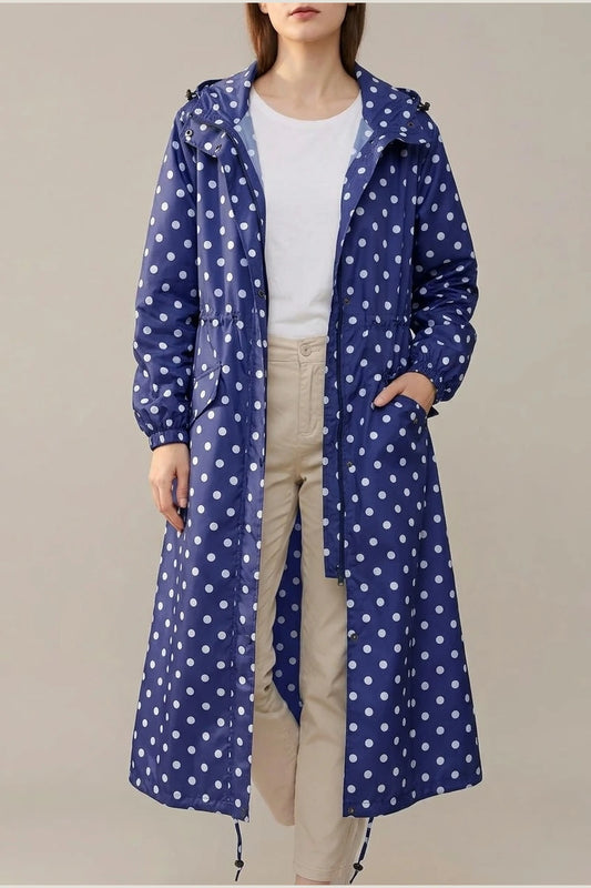 Women's Packable Lightweight Longline Raincoat - Brumelle — variant_front