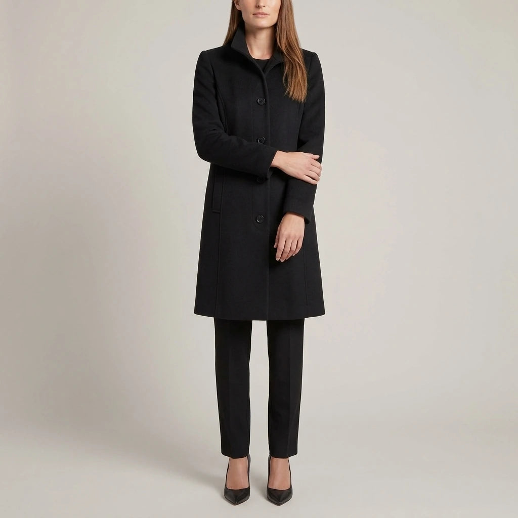 Classic Button Coat Straight Fit Autumn — variant_front
