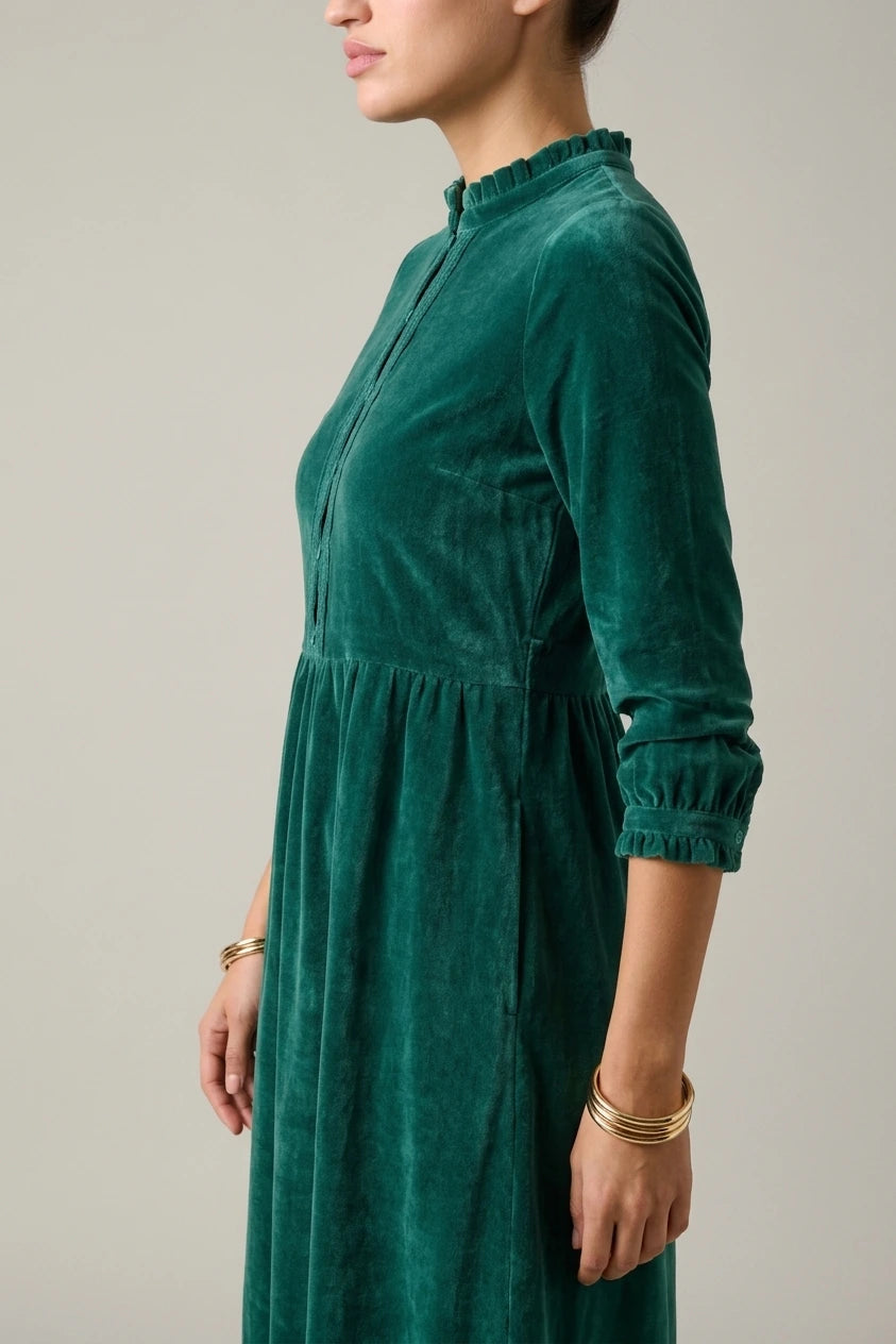 Starry Velvet Midi Dress — variant_front