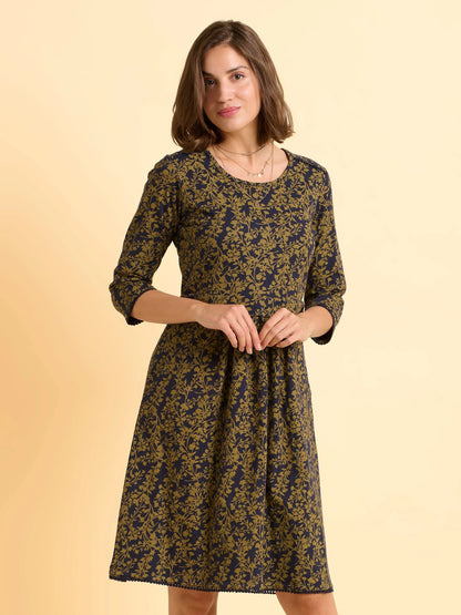 Freya Green Jersey Knee Length Dress — gallery_01.webp