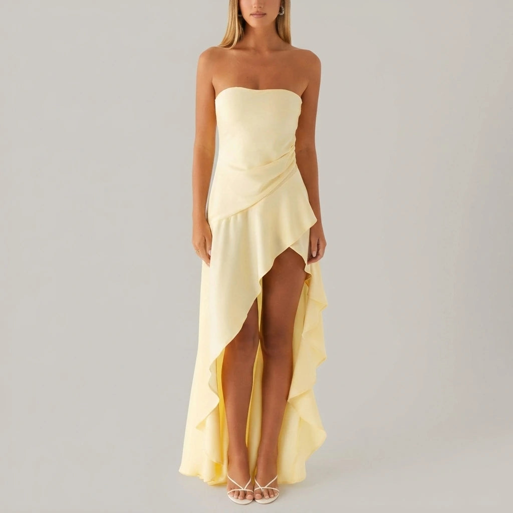 Bodie Maxi Dress - Pastel Yellow — variant_front
