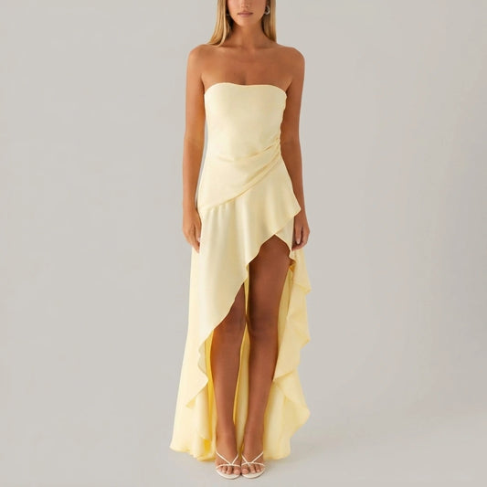 Bodie Maxi Dress - Pastel Yellow — variant_front