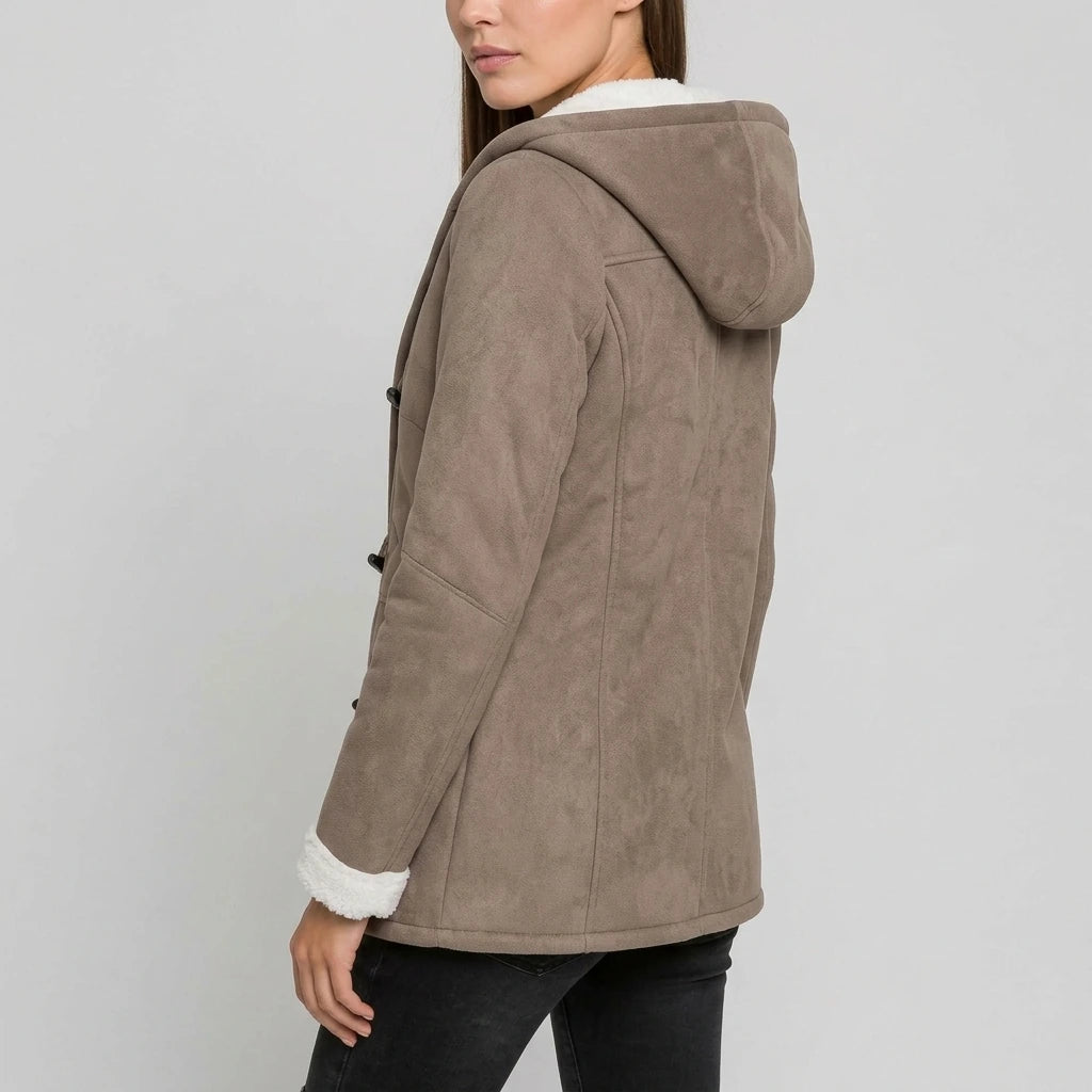 Fleece Lined Hooded Toggle Coat Winter — variant_front