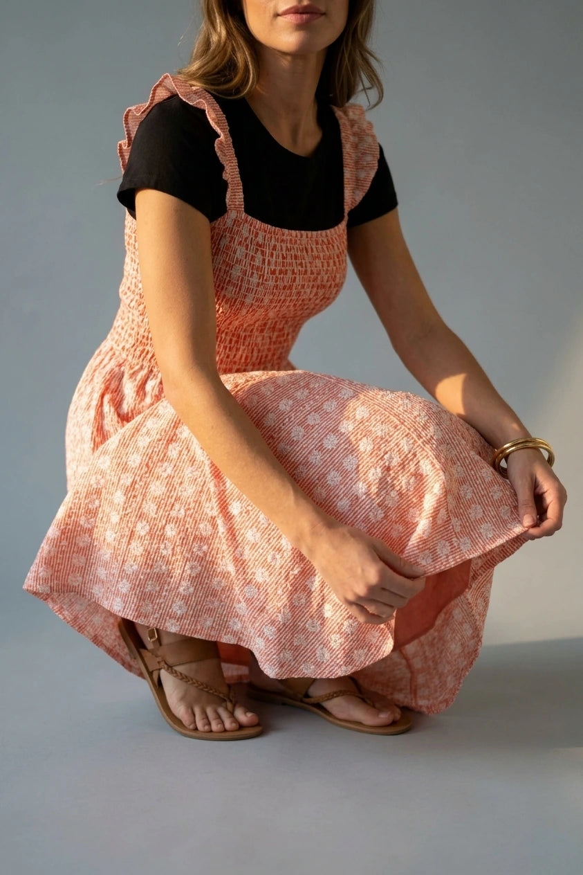 Fossil Embroidered Knee Length Dress — variant_front
