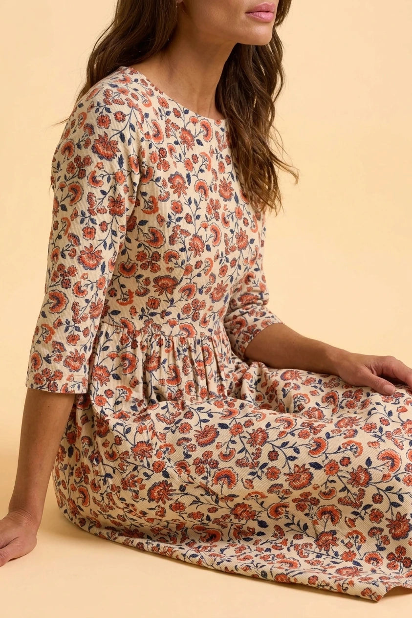 Beech Cord Midi Dress — variant_front