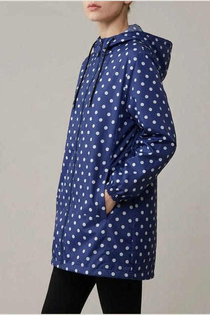 Women's Packable Lightweight Longline Raincoat - Brumelle — variant_front