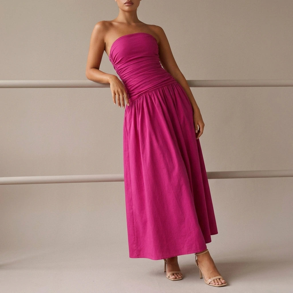 Carmel Maxi Dress - Fuchsia — variant_front