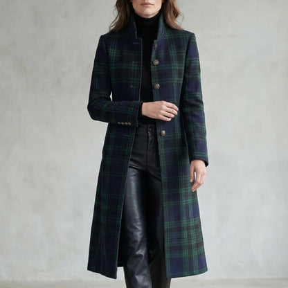Rowleigh – Highland check silhouette – Wool blend coat — lifestyle_lead