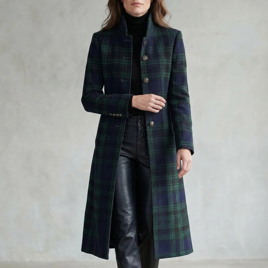 Rowleigh – Highland check silhouette – Wool blend coat — lifestyle_lead