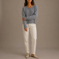 Women's Knit Cardigan – Soft Button-Up Round-Neck Sweater