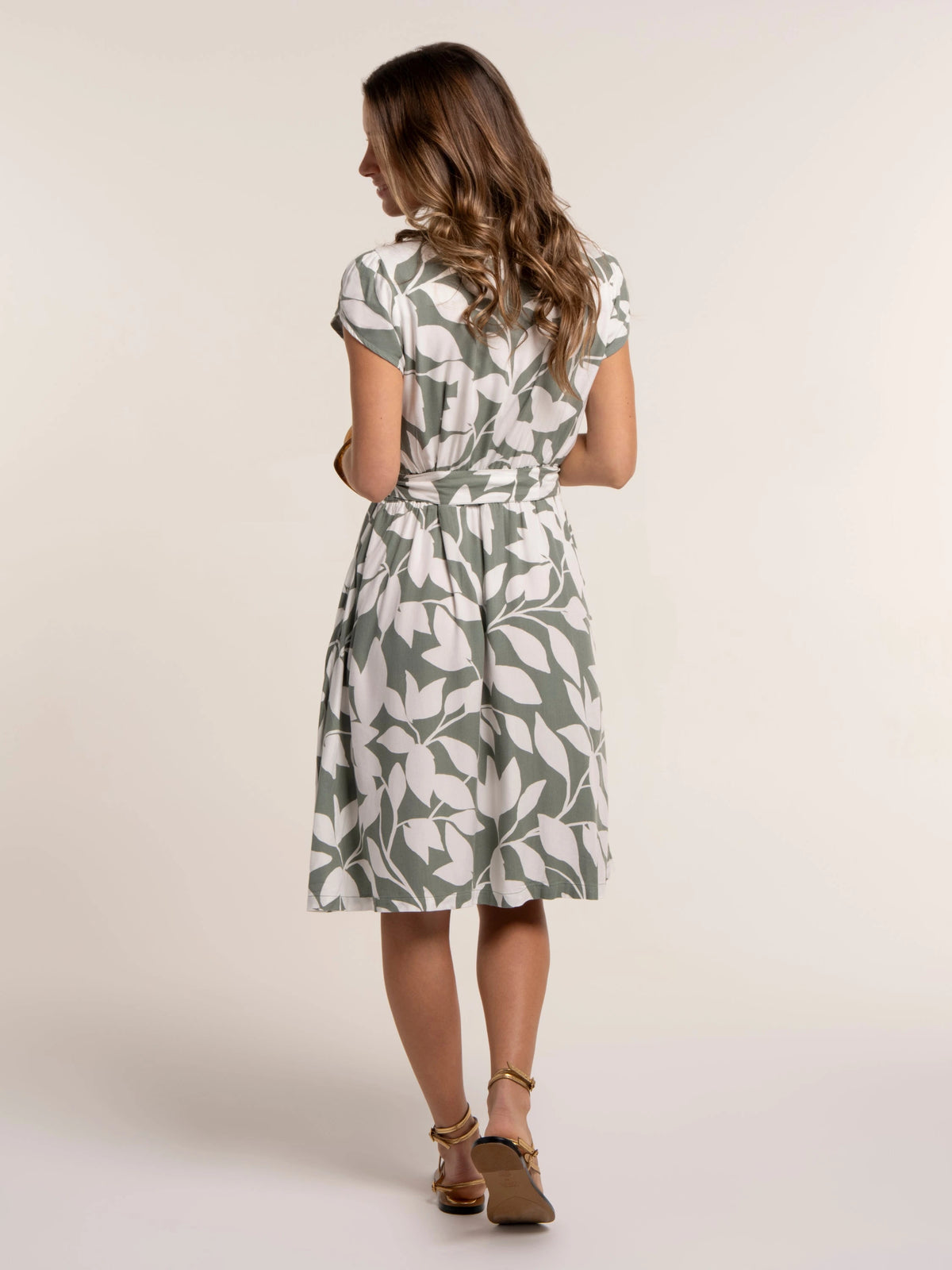 Aime Printed Viscose Knee Length Dress — gallery_02.webp