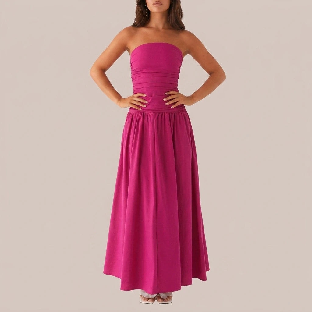 Carmel Maxi Dress - Fuchsia — variant_front