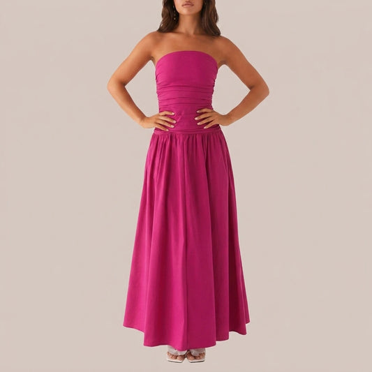 Carmel Maxi Dress - Fuchsia — variant_front