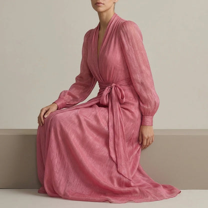Rosénelle – Flowing chiffon elegance – Maxi dress — lifestyle_lead