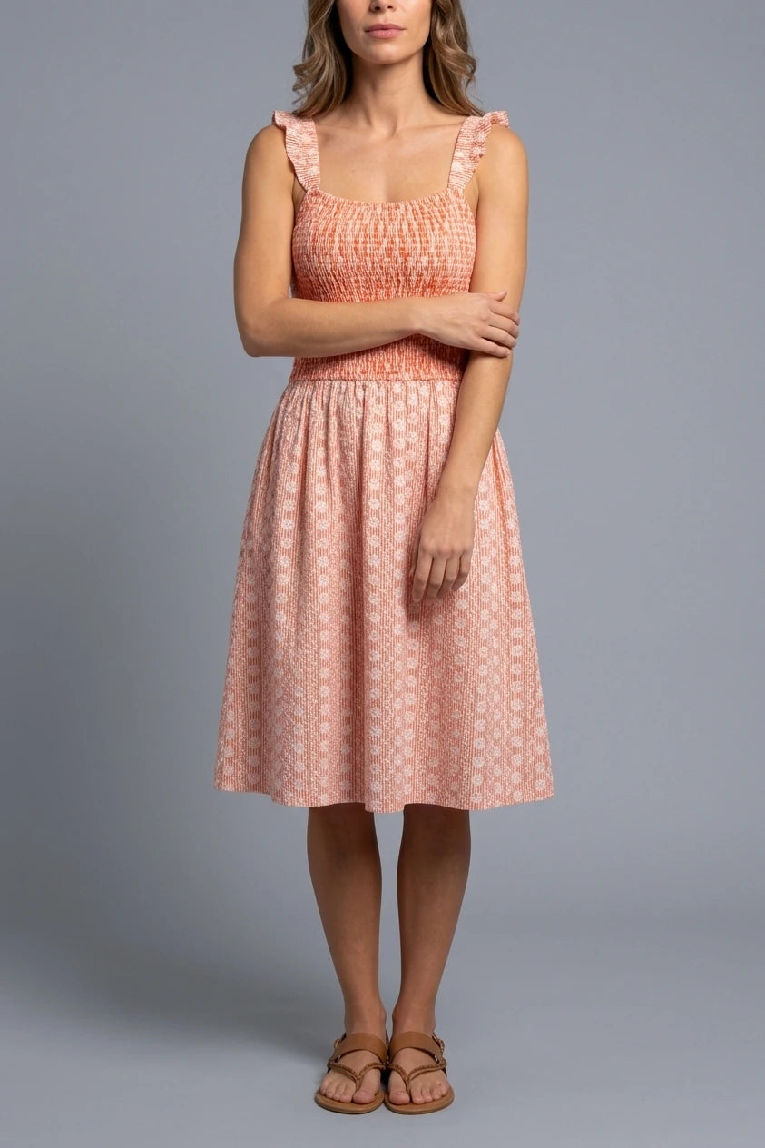 Fossil Embroidered Knee Length Dress — variant_front