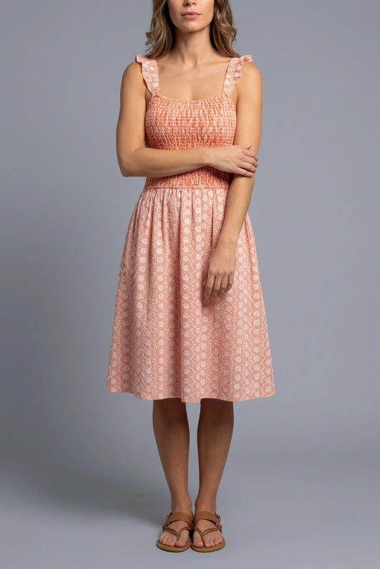 Fossil Embroidered Knee Length Dress — variant_front
