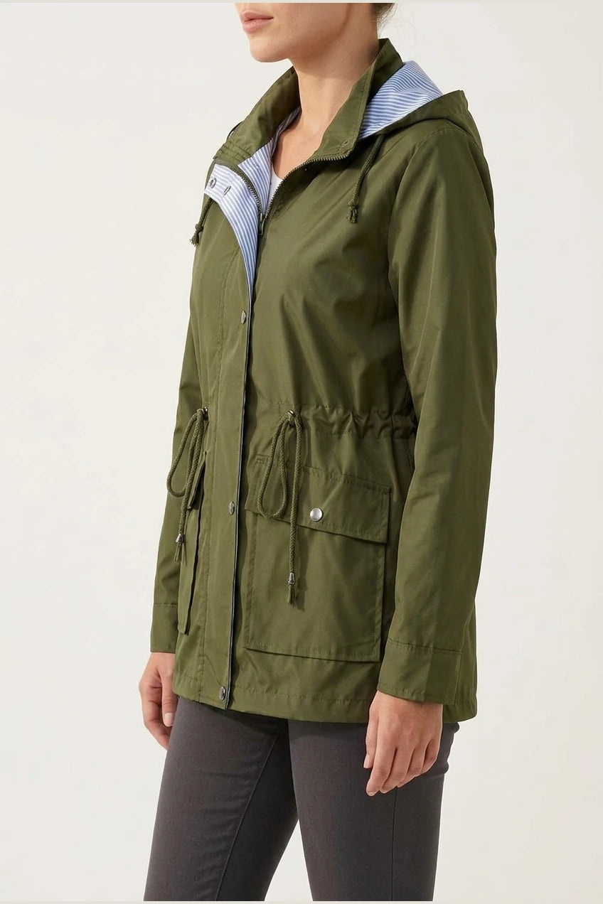 Women's Hooded Waterproof Jacket - Marisenne — variant_front