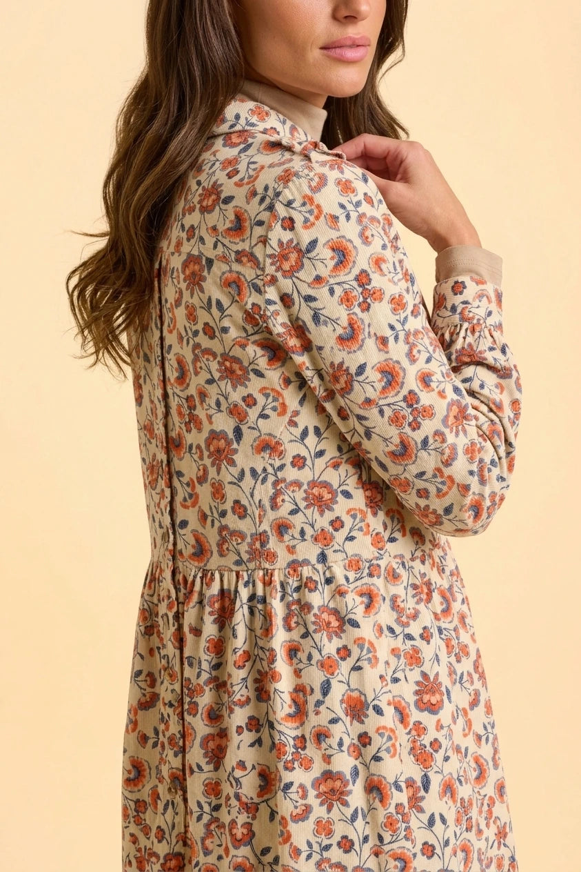 Bella Cord Maxi Dress — variant_front