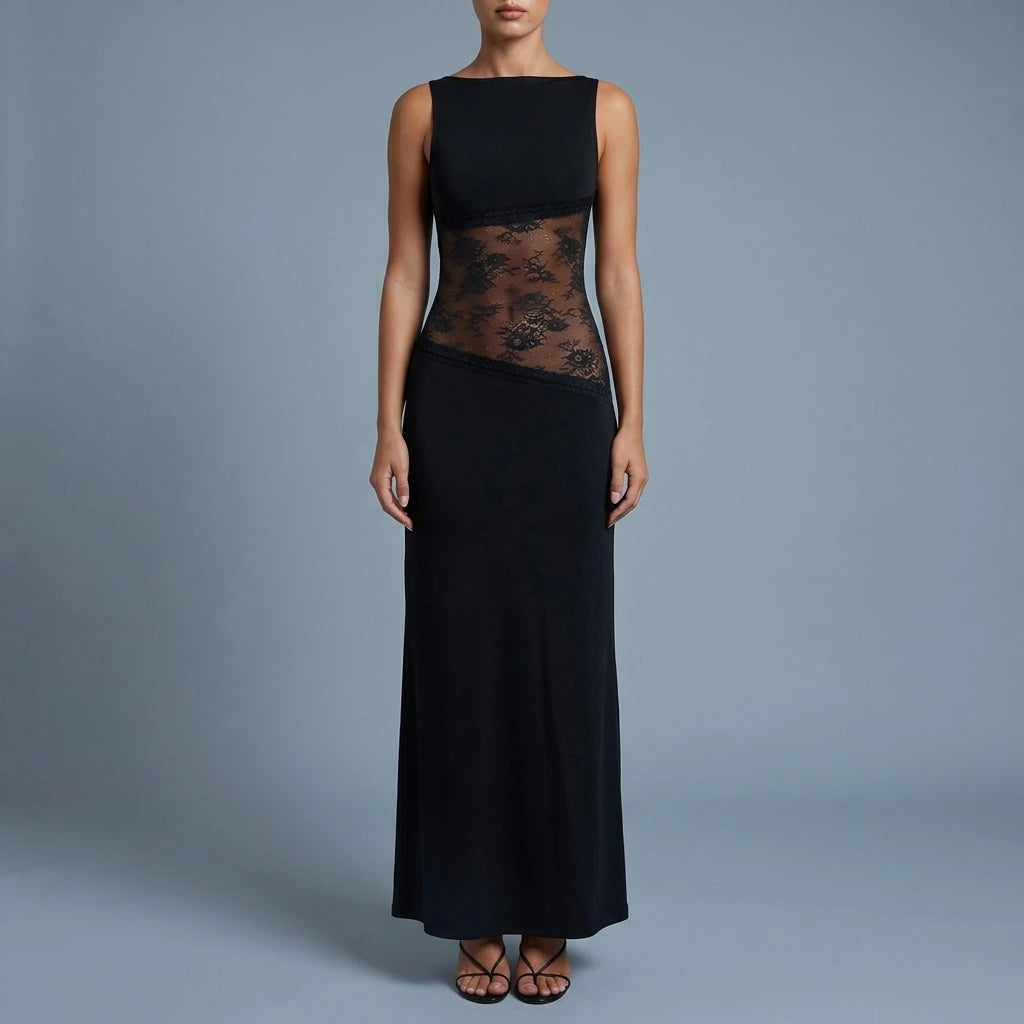 Lucinda Maxi Dress - Black — variant_front