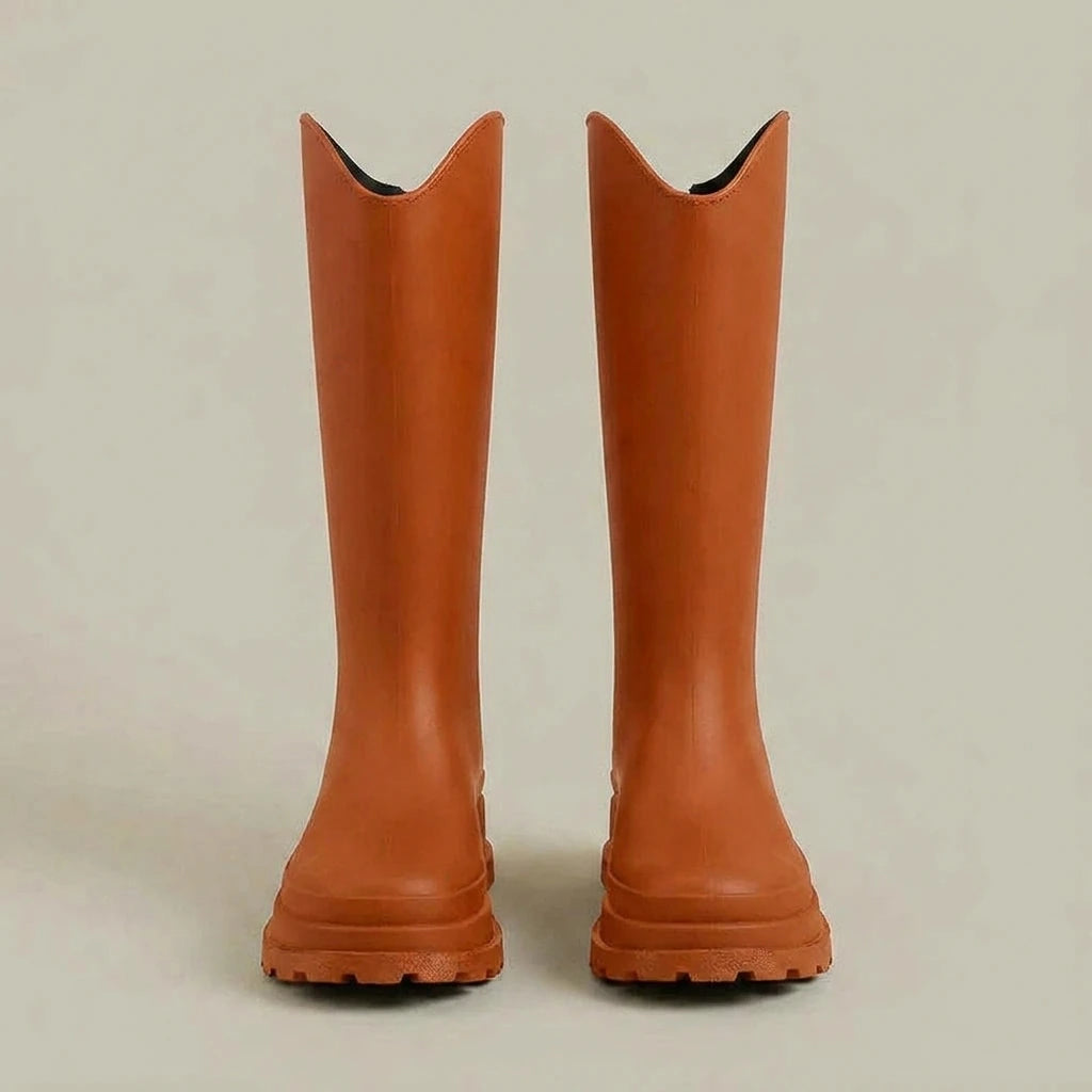 Women's Tall Platform Wellington Rain Boots - Rosalienne — variant_front