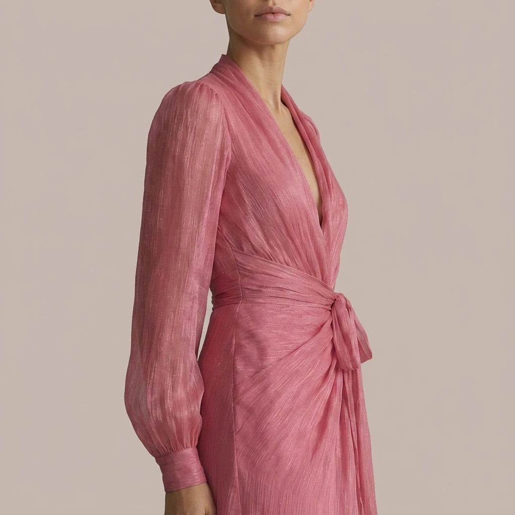 Rosénelle – Flowing chiffon elegance – Maxi dress — lifestyle