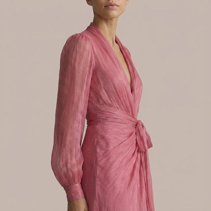 Rosénelle – Flowing chiffon elegance – Maxi dress — lifestyle