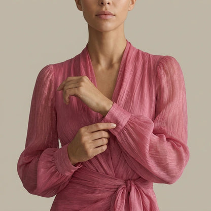 Rosénelle – Flowing chiffon elegance – Maxi dress — lifestyle