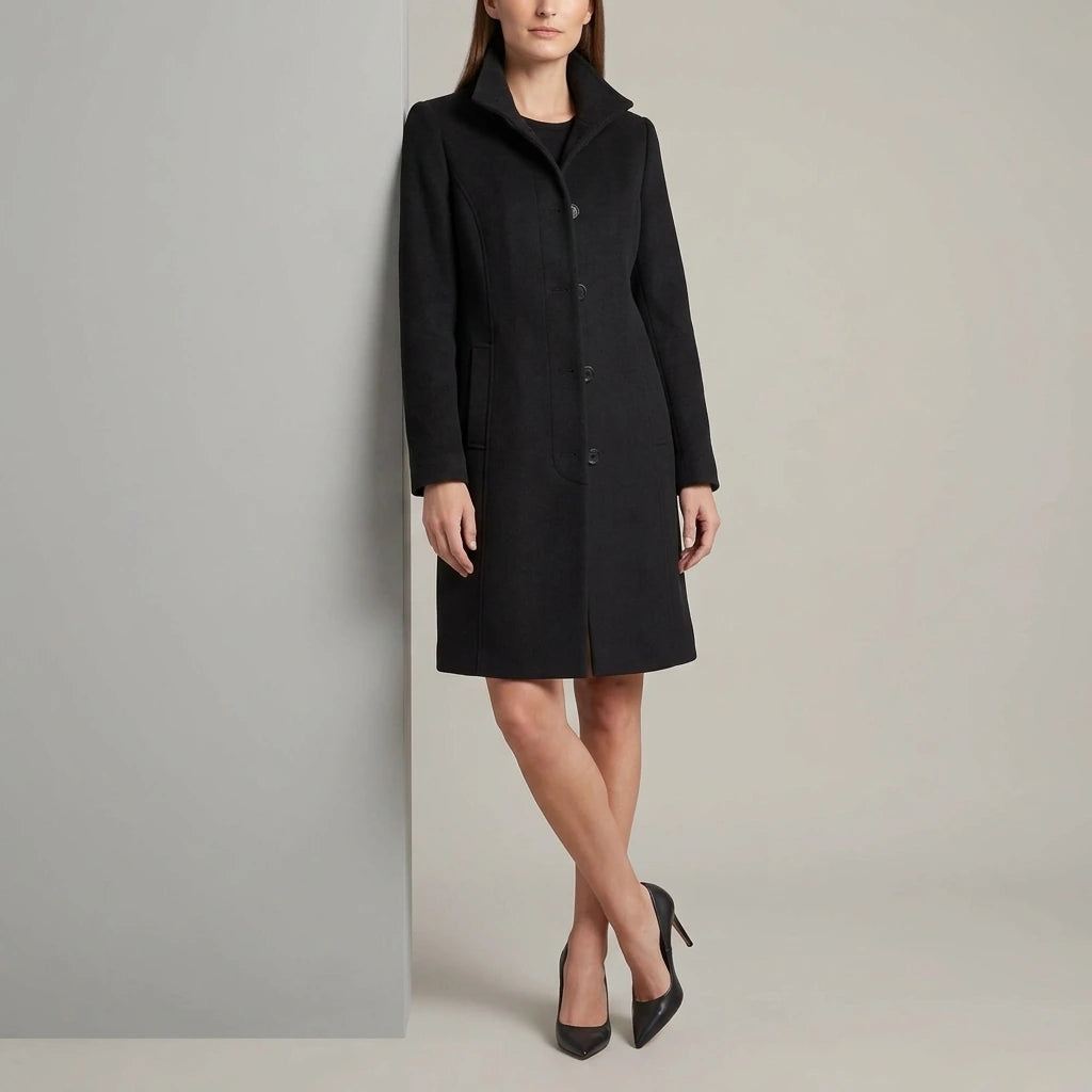 Classic Button Coat Straight Fit Autumn — variant_front