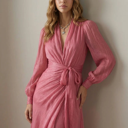 Rosénelle – Flowing chiffon elegance – Maxi dress — lifestyle