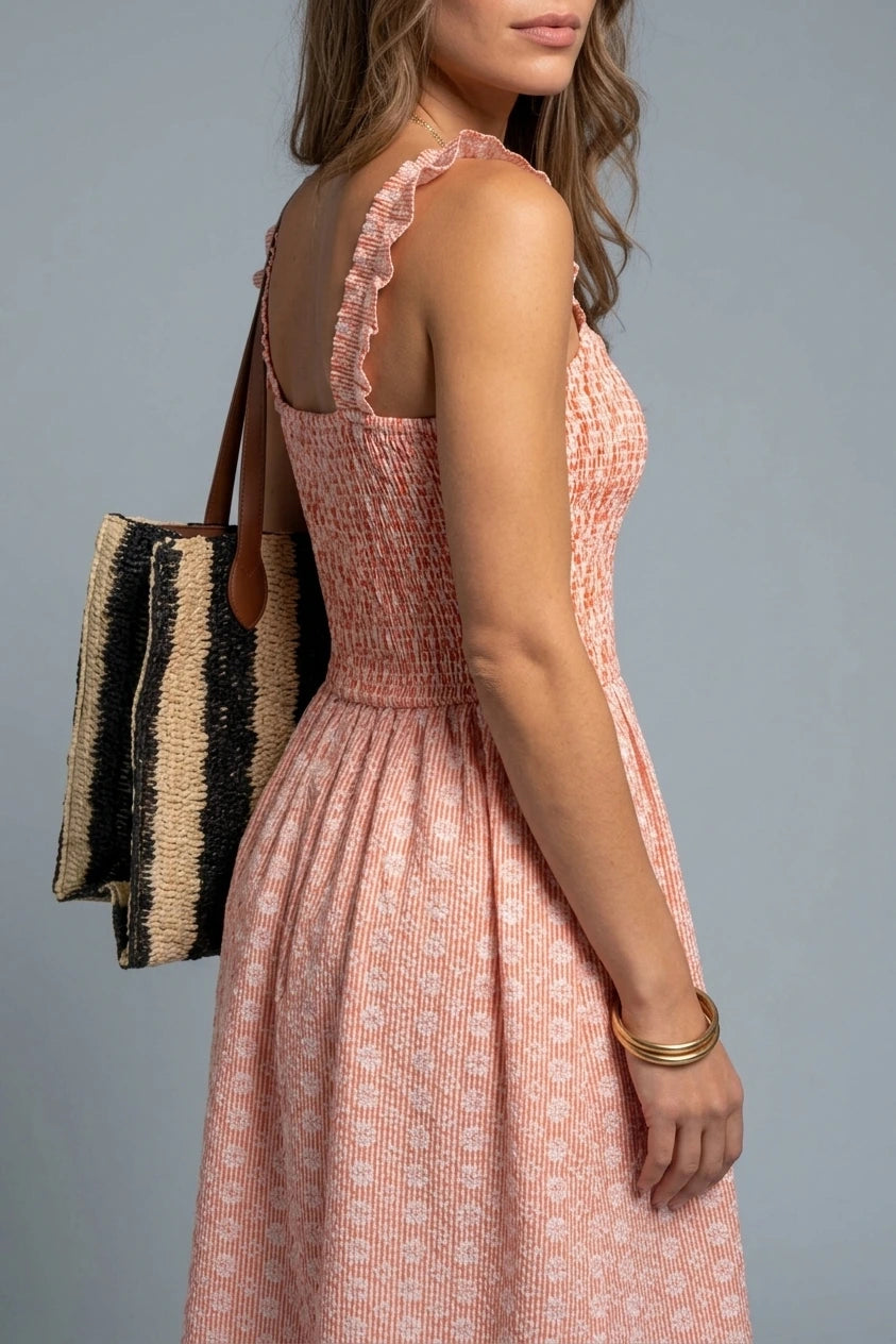 Fossil Embroidered Knee Length Dress — variant_front