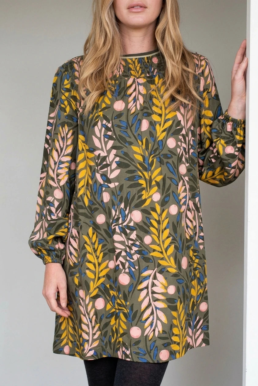 Winter Trailing Tipping Dress — variant_front