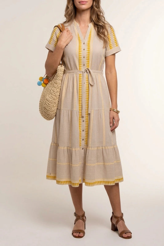 Palmira Jacquard Midi Dress — variant_front