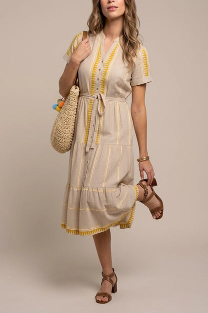 Palmira Jacquard Midi Dress — variant_front