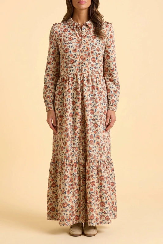 Bella Cord Maxi Dress — variant_front