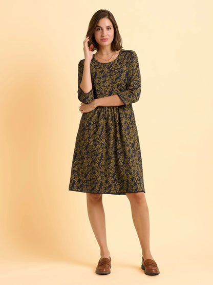 Freya Green Jersey Knee Length Dress — gallery_05.webp