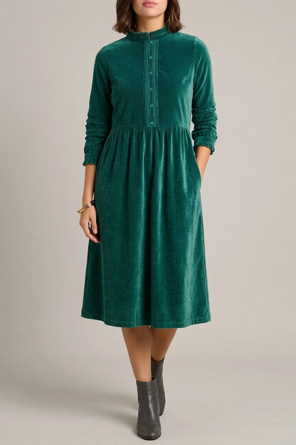 Starry Velvet Midi Dress — variant_front