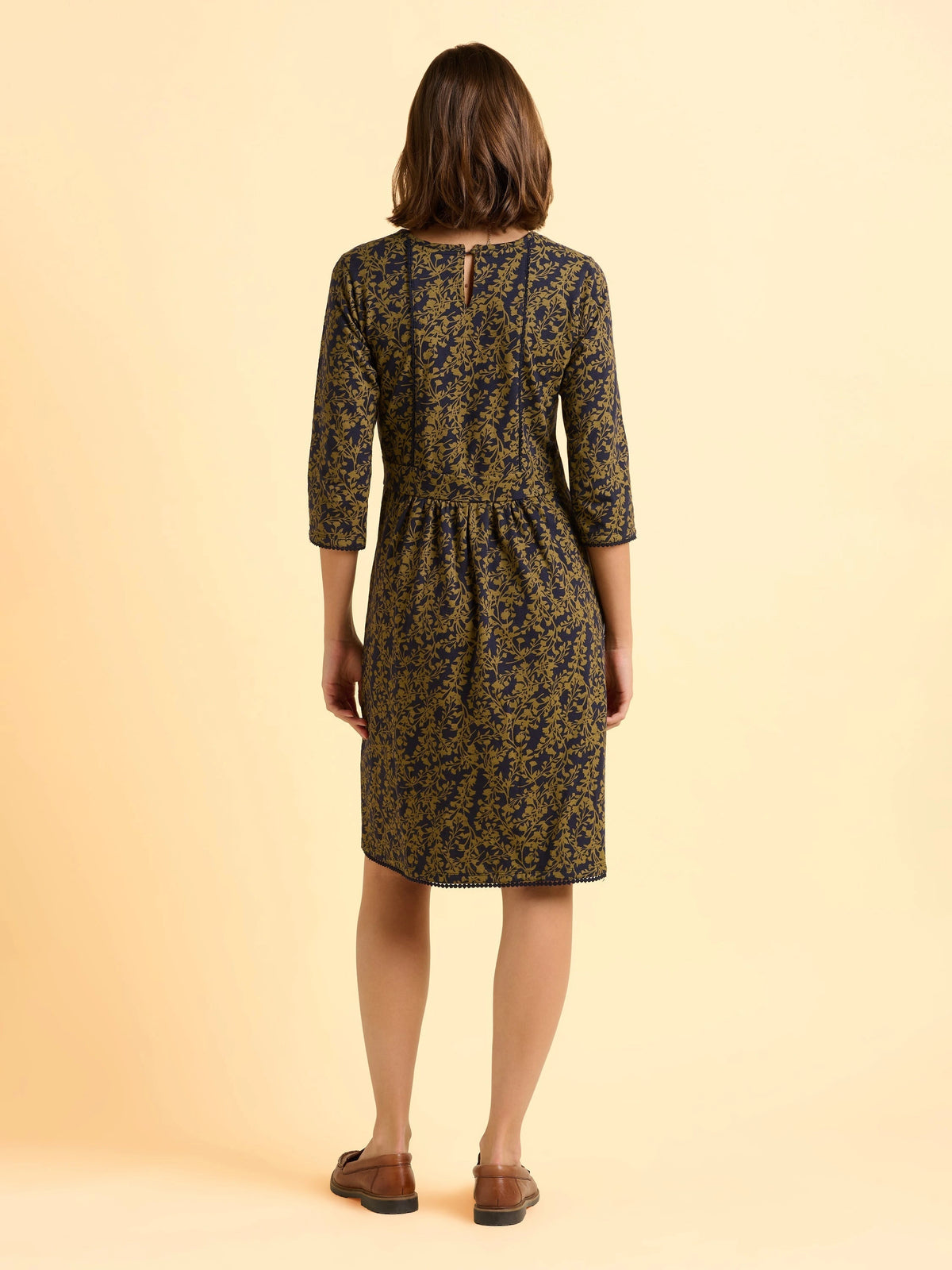 Freya Green Jersey Knee Length Dress — gallery_02.webp