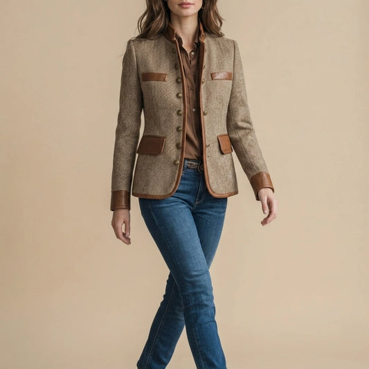 Brienne – Vintage Trim Detail – Tweed Jacket — lifestyle_lead