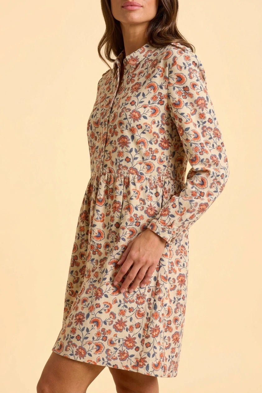 Bella Cord Maxi Dress — variant_front