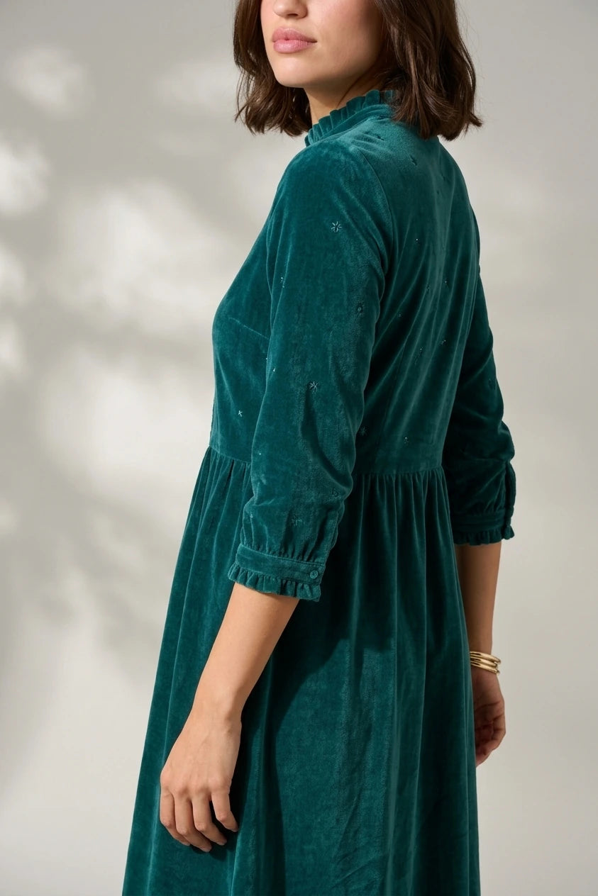Starry Velvet Midi Dress — variant_front