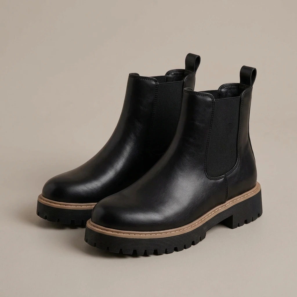 Platform Chunky Boots – Black Everyday Shoes — variant_front