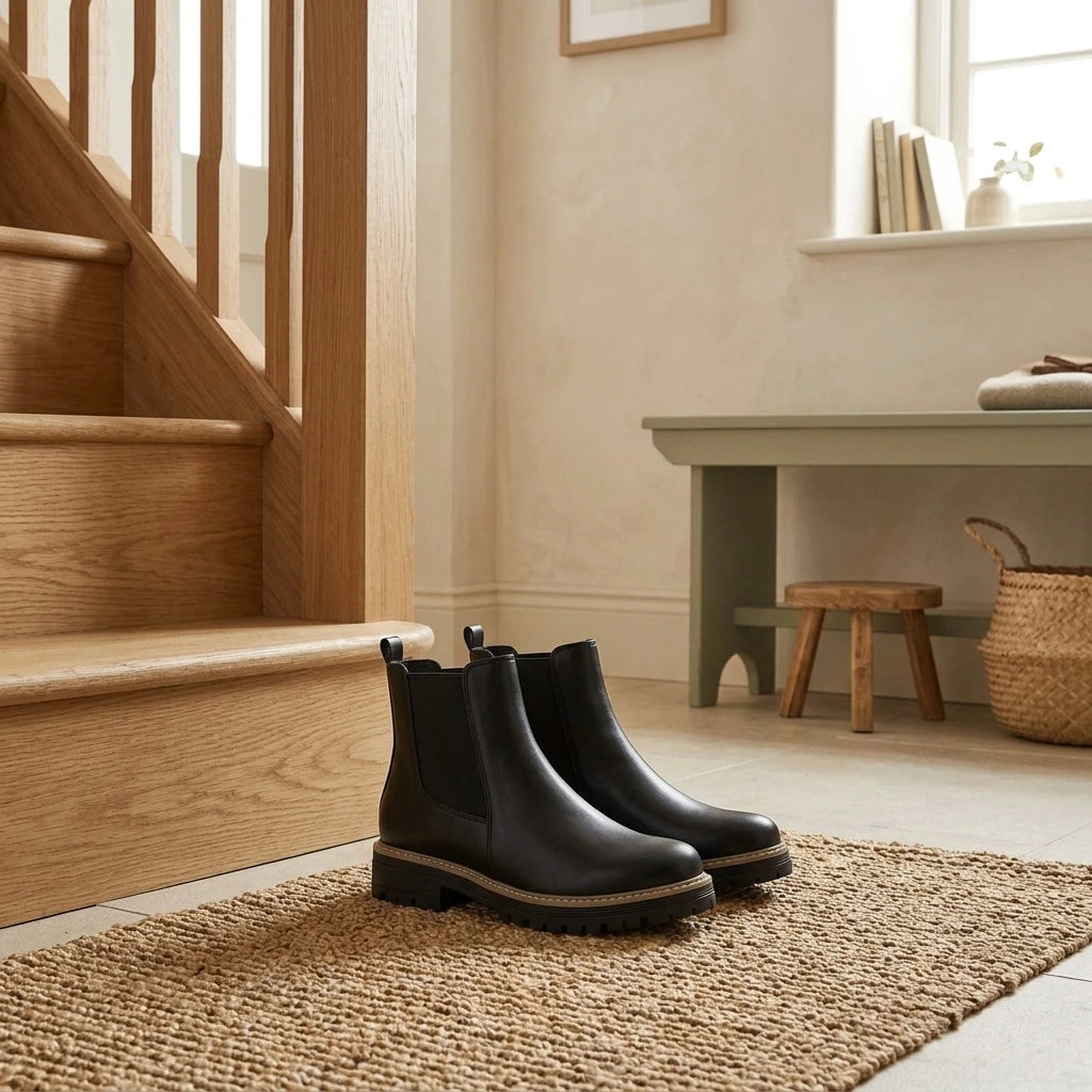 Platform Chunky Boots – Black Everyday Shoes — variant_front