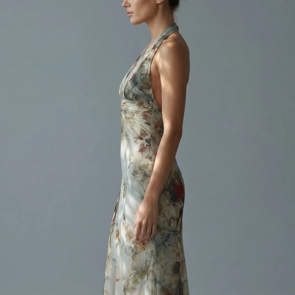 Floravienne – Vintage chiffon allure – Maxi dress — variant_front