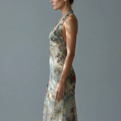 Floravienne – Vintage chiffon allure – Maxi dress — variant_front