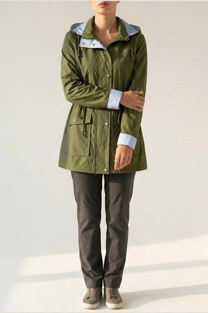 Women's Hooded Waterproof Jacket - Marisenne — variant_front