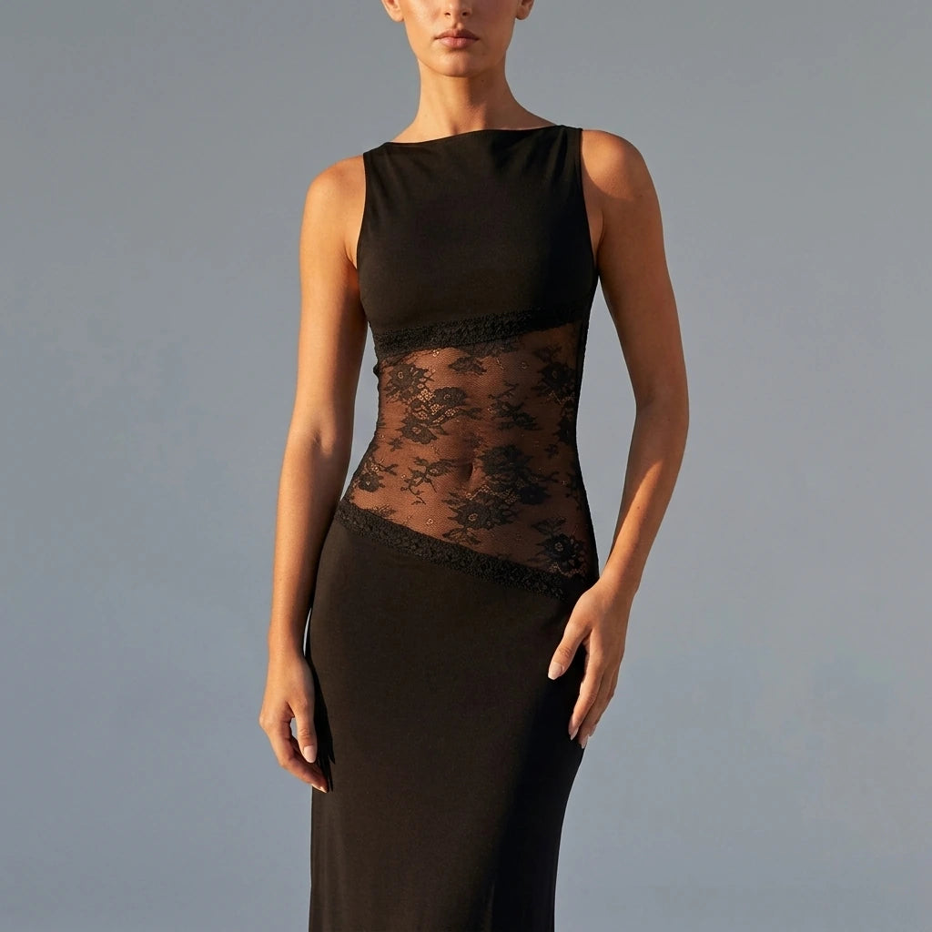 Lucinda Maxi Dress - Black — variant_front