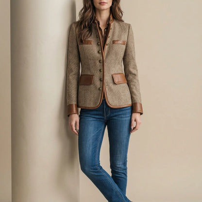 Brienne – Vintage Trim Detail – Tweed Jacket — lifestyle